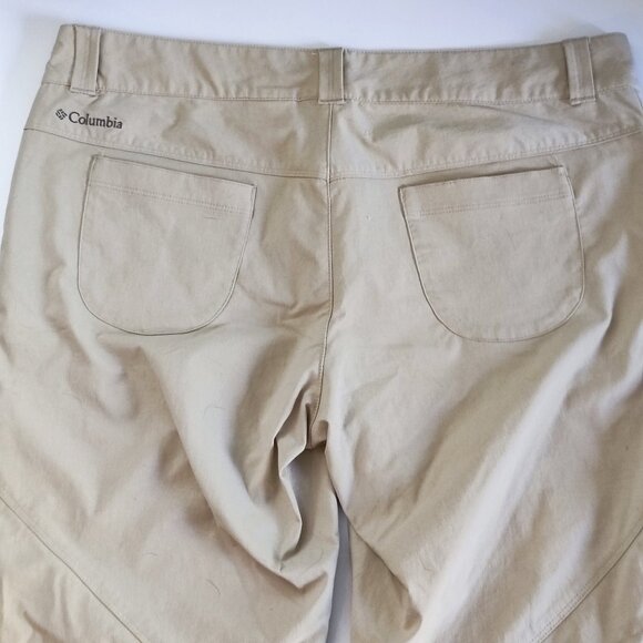 Columbia Omni-shield lightweight outdoor pants cream women's size 12 long - Picture 4 of 16